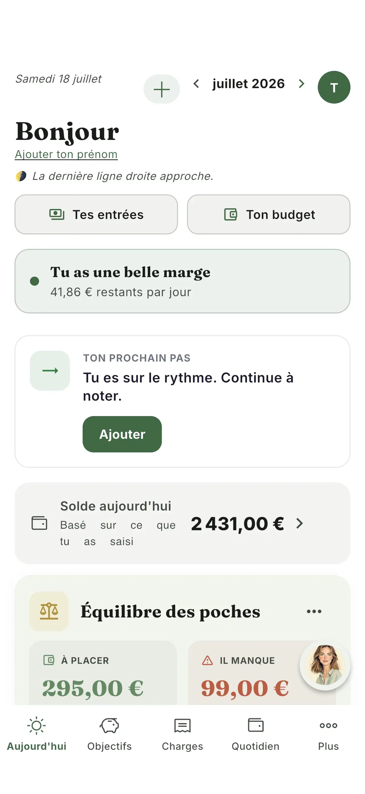 Tout ton budget d'un coup d'œil